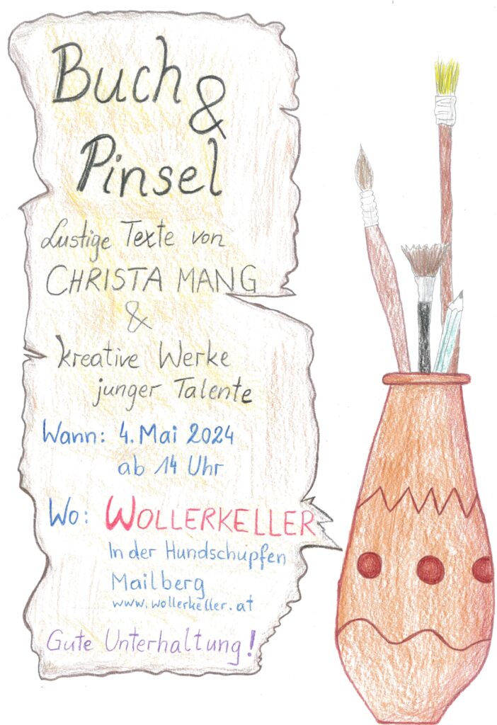Buch und Pinsel @ Christa Mang & kreative Werke junger Talente
